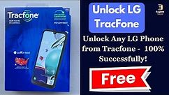 Unlock LG Tracfone - How to unlock lg tracfone for free