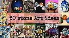30 Easy Stone Art Ideas For Kids l DIY Pebble Craft Ideas l DIY Rock Painting Craft Ideas/Stone Art