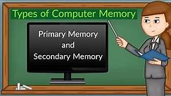 Computer memory || Types of memory || whats is computer memory?