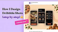How I design my dribbble shots using figma (step by step)