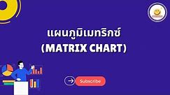 แผนภูมิเมทริกซ์ (Matrix chart)
