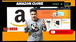 How to Create an Amazon Clone Website using HTML and CSS|how to Build Amazon Project. #html #css