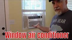 GE 12000 BTU window air conditioner install.