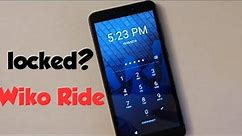 Wiko Ride how to reset forgot password , screen lock?