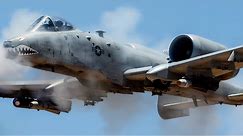 The world's most powerful A-10 Thunderbolt II attack aircraft in action.