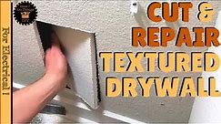 How to Repair Textured Drywall | Drywall Repair