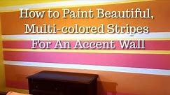 Design Kickstarter - How to Paint Wall Stripes using Three or Four Colors