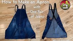 How To Make a Apron with One Pair of Jeans