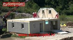 Niskoenergetske montažne kuće Domprojekt - prikaz montaže (2)