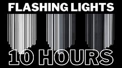EXTREME FAST Black & White Disco Party Lights 10 HOURS SEIZURE WARNING!