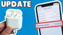 How to update AirPods firmware