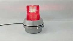 Edwards 51R-N5 Adaptabeacon Flashing Warning Light Red Signal 120V Alarm Noise