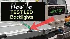 How To Test LED lights in an LED TV Ep06