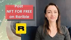 How to create NFT for free on Rarible