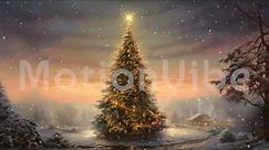 Xmas animated video, Christmas animated image, Christmas tree animation background