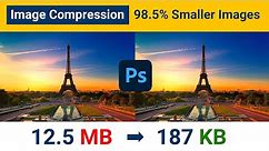 How to compress image size without losing quality in Photoshop