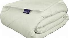 Brielle Flannel Comforter, 100-percent Cotton, Full/Queen, Ivory