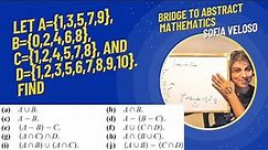 2.2.1 Let A={1,3,5,7,9},B={0,2,4,6,8},C={1,2,4,5,7,8}, and D={1,2,3,5,6,7,8,9,10}. Find (a) A∪B...