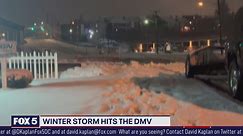 Winter storm hits DMV bringing snow to some parts