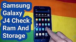 How to Check Ram and Storage in Samsung Galaxy J4