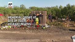 Memorial grows at site of Texas migrant deaths