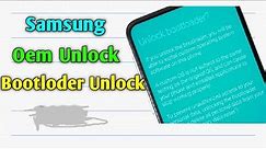Samsung Bootloder Unlock Oem Unlock Android 13/14 | Samsung Hidden Oem Enable | Without PC