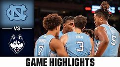 North Carolina vs. UConn Game Highlights | 2023-24 ACC Men's Basketball