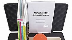 YFYIQI Rock Rebound Hammer Compressive Strength Tester for Rock NDT Resiliometer Schmidt Hammer Tools with 50 to 194 N/㎟