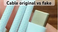 Identify Apple iPhone type-c USB-C cable Original vs fake✅
