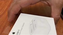 Apple USB-C 18w power adapter for IPhone 11| Fast Charger | unboxing