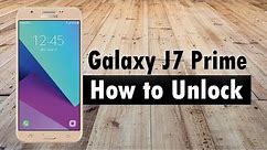 How to Unlock Samsung Galaxy J7 Prime