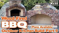 How to build a Wood Fired BBQ / Outdoor Kitchen Build: Part 9/ DIY Brick Barbeque / Barbecue a Legna
