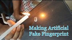 How To Make Artificial Fake Fingerprint in NO TIME Using Candle & Fevicol