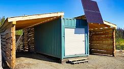 Installing Metal Roof & Live Edge Siding | Shipping Container Lean-To