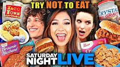 Try Not To Eat - SNL (Schweddy Balls, Lunch Lady Land, Taco Town) | People vs Food