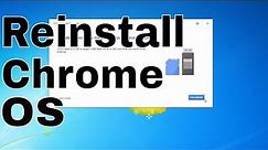 Reinstall the Chrome OS - Chromebook Recovery Utility