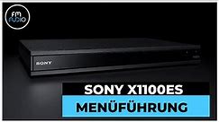 Sony X1100ES - das beste Menü aller UHD Player?