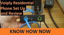 Voiply Residential Phone Set Up and Review