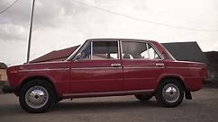 Soviet red Lada car Voset auto industry