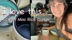 12 Volt Mini Rice Cooker | Demo and Review | Cook while in your vehicle!