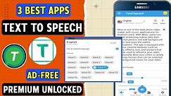 3 Best FREE Text to Speech Apps For Android 2024