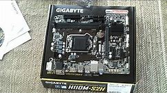 GIGABYTE GA-H110M-S2H Unboxing & Preview