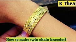 How to make a beautiful gold bracelet || Handmade 24k gold bracelet is made
