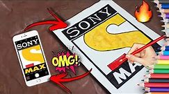 How to draw sony max logo||sony max logo||sony max drawing banana sikhaye #sony_max#drawing