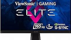 ViewSonic ELITE XG270QG 27 Inch 1440p 1ms 165Hz Gaming Monitor with GSYNC, IPS Nano Color, Elite Design Enhancements and Advanced Ergonomics for Esports