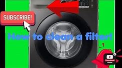 How to clean a filter on a Hisense washing machine