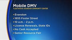 Mobile DMV, Senior Resource Fair happening today in Evanston