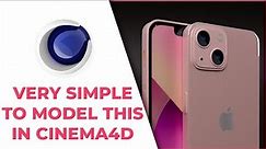 A simple way to model iPhone 13 in Cinema4D Part 1