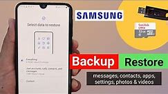 How to Backup and Restore Samsung Phone | Samsung Galaxy Phone Backup All Data