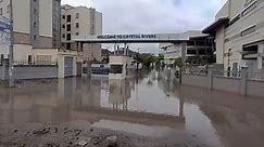 Crystal Rivers Mall, Mombasa Road, marooned by floodwater from River Athi after heavy rains
